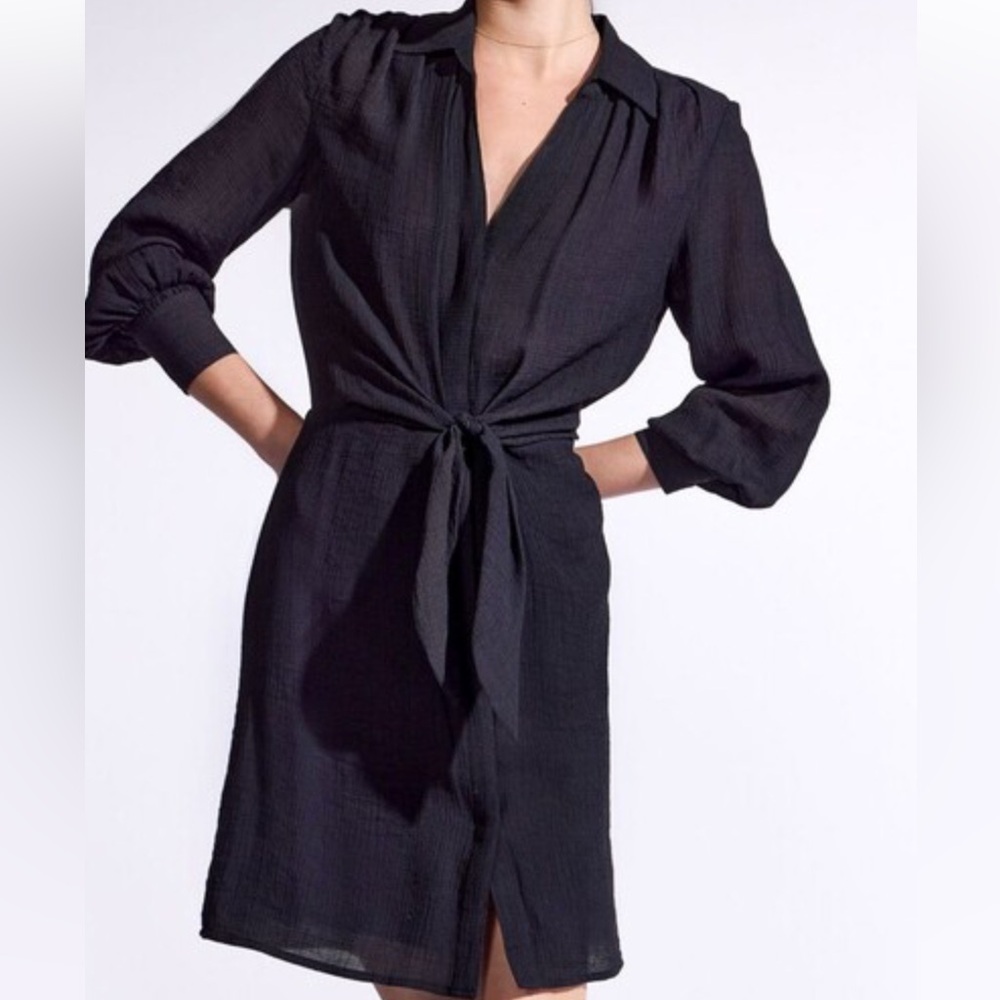Brochu Walker The Madsen Shirtdress in Black - Picture 4 of 15